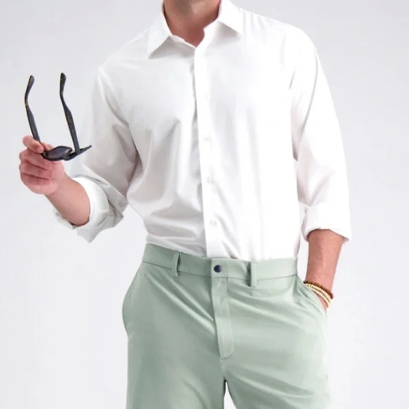 Haggar | Shirts | Haggar Classic Fit White Dress Shirt | Poshmark